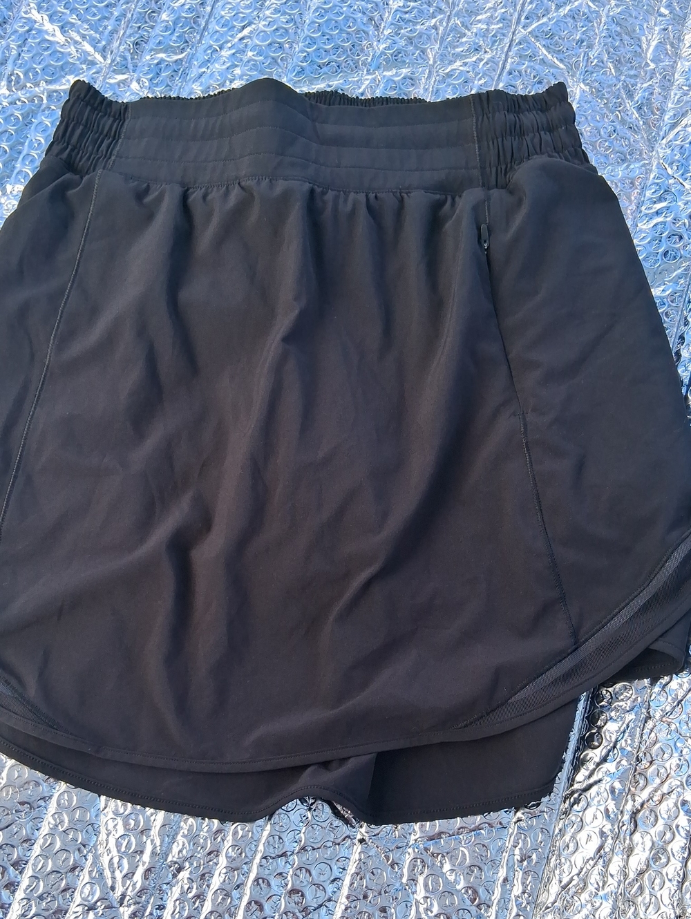 lululemon athletica Black Athletic Skort with Built-In Shorts